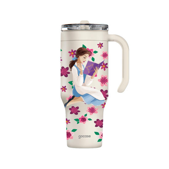 Copo Térmico Life - Bela - Floral e Princesas