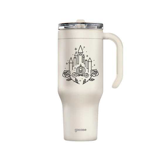 Copo Térmico Life -  Princesas - Castelo Minimalista