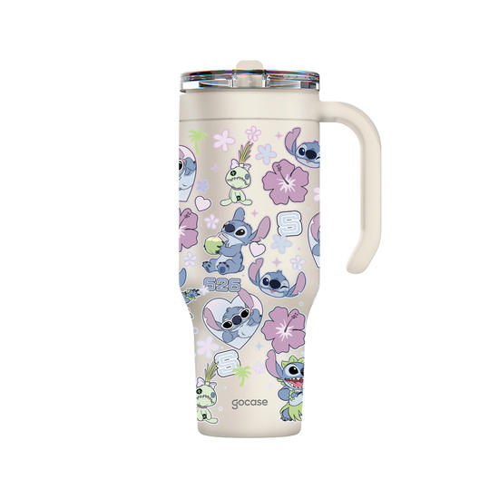 Copo Térmico Life - Lilo & Stitch - Stitch Summer Stickers