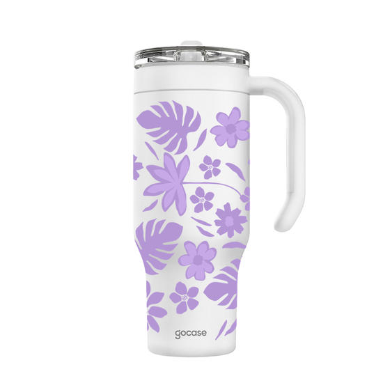 Copo Térmico Life + Ebook -  Lilo & Stitch - Angel Peekaboo - Lilás