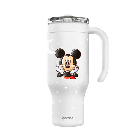 Copo Térmico Life + Ebook -  Mickey & Amigos - Mickey & Minnie Universe