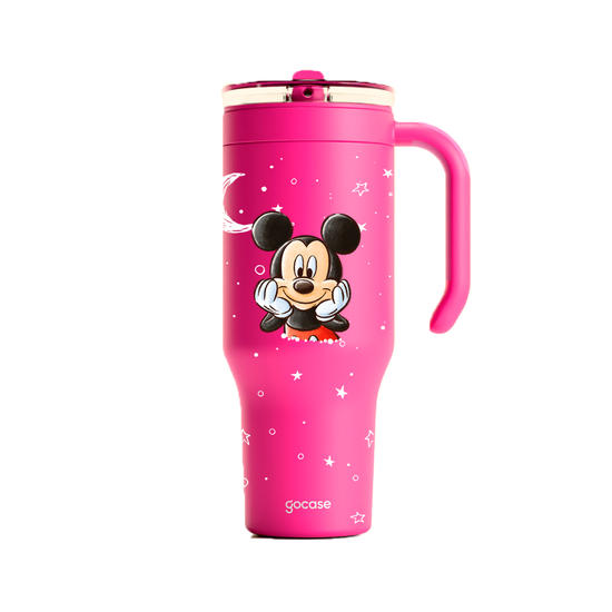 Copo Térmico Life + Ebook -  Mickey & Amigos - Mickey & Minnie Universe