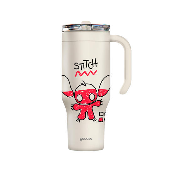 Copo Térmico Life - Lilo & Stitch - Nível de Maldade