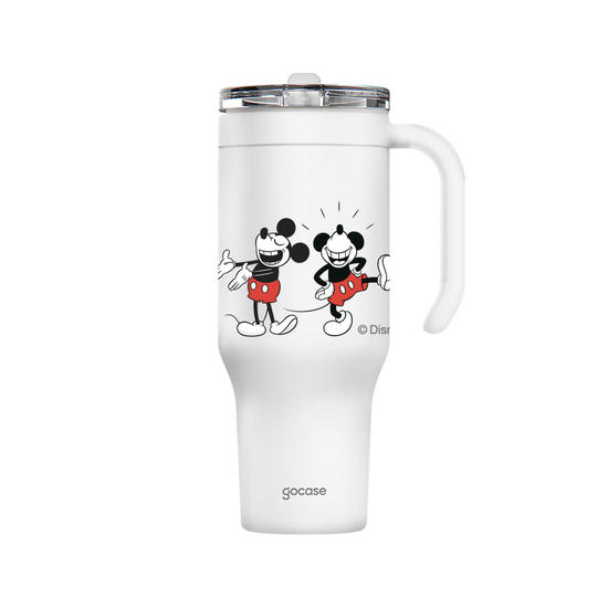 Copo Térmico Life + Ebook -  Mickey e Amigos - Vintage Poses