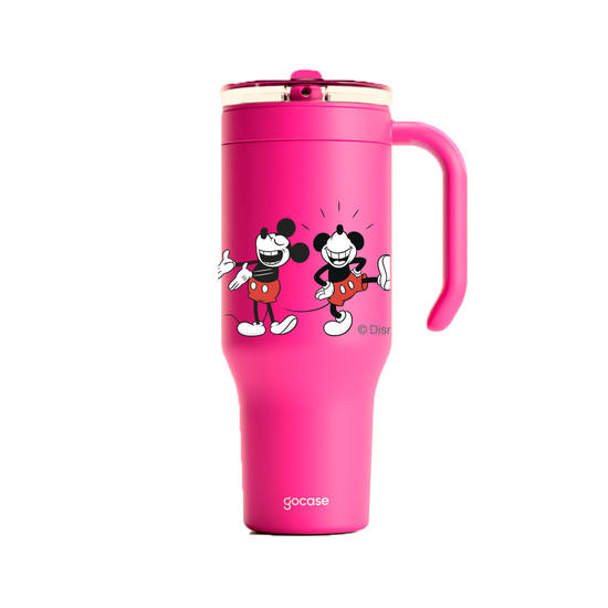 Copo Térmico Life + Ebook -  Mickey e Amigos - Vintage Poses