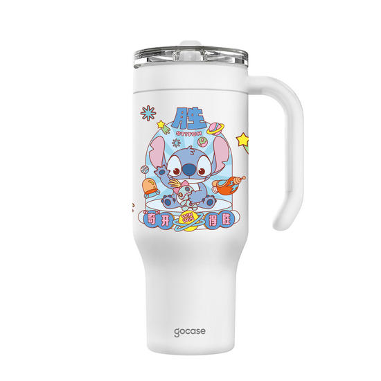 Copo Térmico Life + Ebook -  Lilo & Stitch - Space Machine