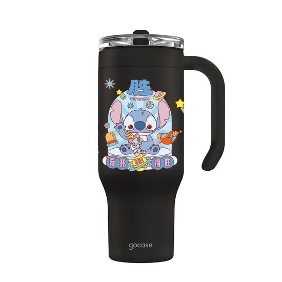 Copo Térmico Life + Ebook -  Lilo & Stitch - Space Machine