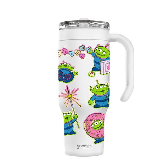 Copo Térmico Life + Ebook -  Toy Story - Aliens Stickers