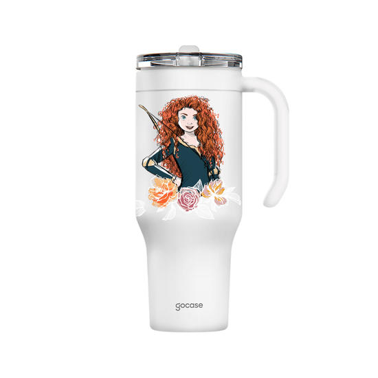 Copo Térmico Life + Ebook -  Princesas – Merida, Espírito Livre