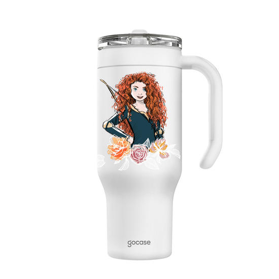 Copo Térmico Life + Ebook -  Princesas – Merida, Espírito Livre