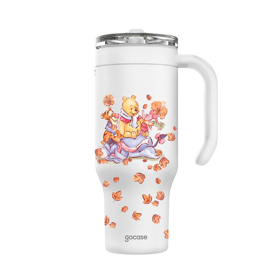 Copo Térmico Life + Ebook -  Turma do Pooh - Encanto da Turma do Pooh