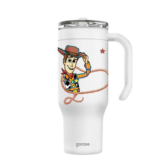 Copo Térmico Life + Ebook -  Toy Story - Woody's Rodeio