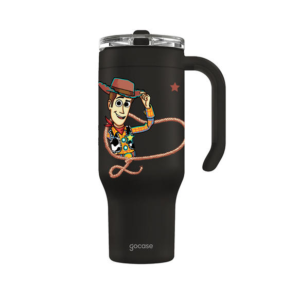Copo Térmico Life + Ebook -  Toy Story - Woody's Rodeio