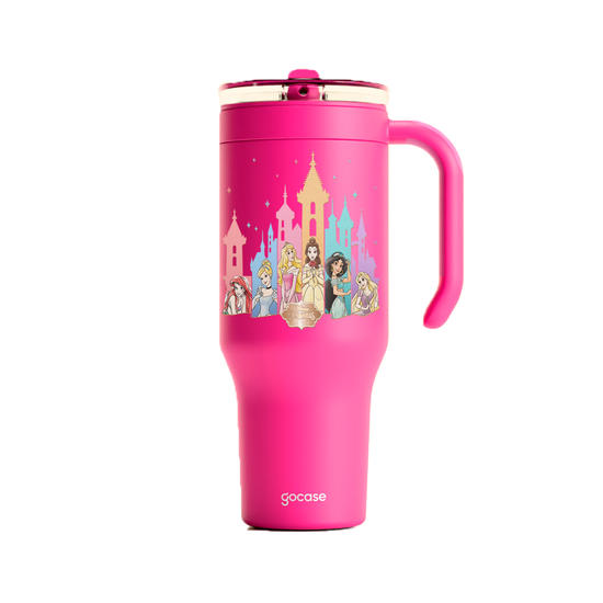 Copo Térmico Life + Ebook -  Princesas - Paleta Castelo Encantado
