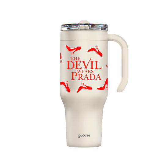 Copo Térmico Life - O Diabo Veste Prada - Salto Vermelho
