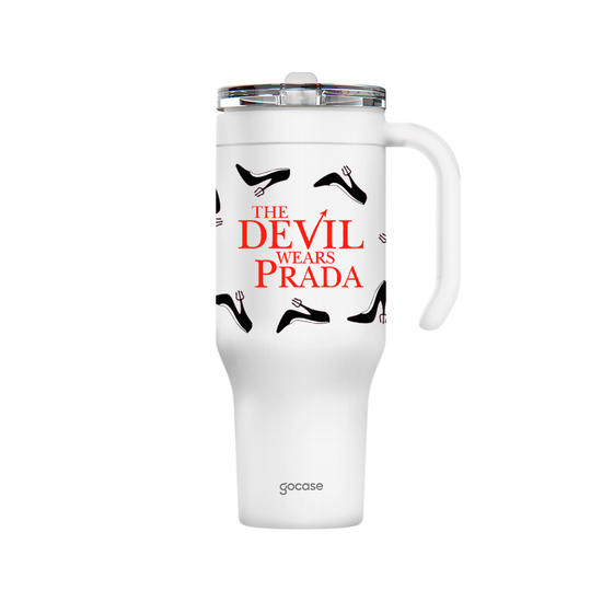 Copo Térmico Life + Ebook - O Diabo Veste Prada - Salto Preto