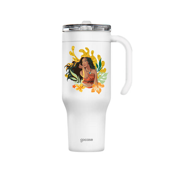 Copo Térmico Life + Ebook - Moana Live Action - Brilho do Sol