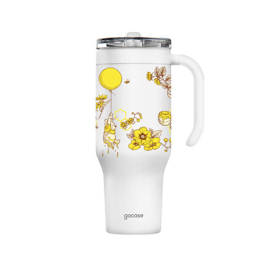 Copo Térmico Life + Ebook - Ursinho Pooh - Yellow Autumn