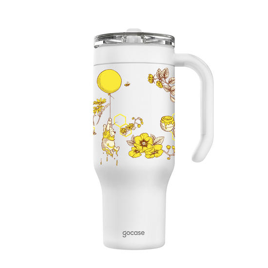 Copo Térmico Life + Ebook - Ursinho Pooh - Yellow Autumn
