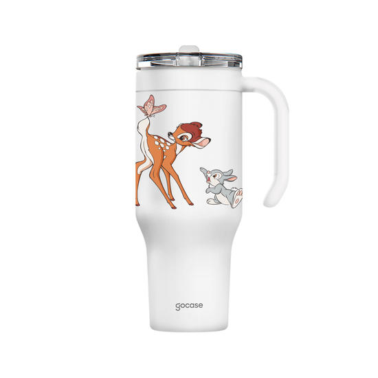 Copo Térmico Life + Ebook - Bambi, Tambor e Borboleta