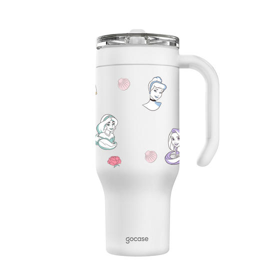 Copo Térmico Life + Ebook - Princess Icons