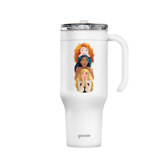 Copo Térmico Life + Ebook - PRincesas - Royal Friendship
