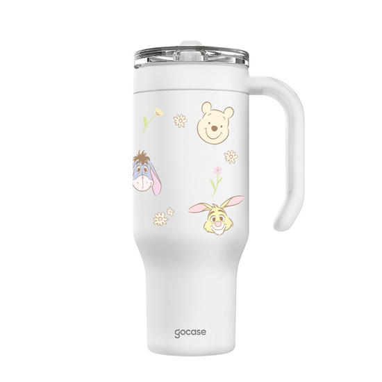 Copo Térmico Life + Ebook - Turma do Pooh - Piquenique de Primavera