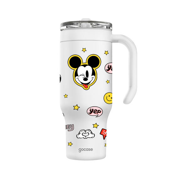 Copo Térmico Life + Ebook -  Mickey & Amigos - Hey Mickey