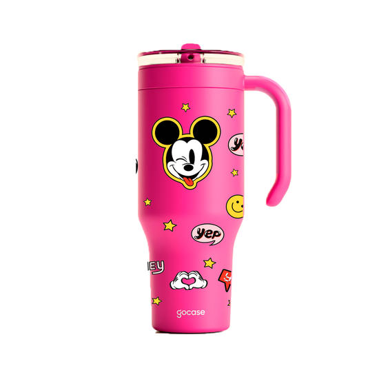 Copo Térmico Life + Ebook -  Mickey & Amigos - Hey Mickey