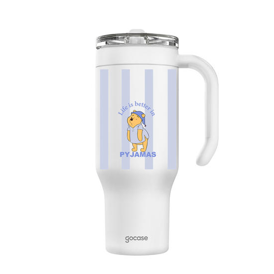 Copo Térmico Life + Ebook - Ursinho Pooh - Dorminhoco