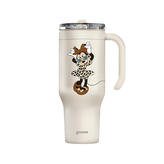 Copo Térmico Life - Minnie Mouse - Fashion Animal Print