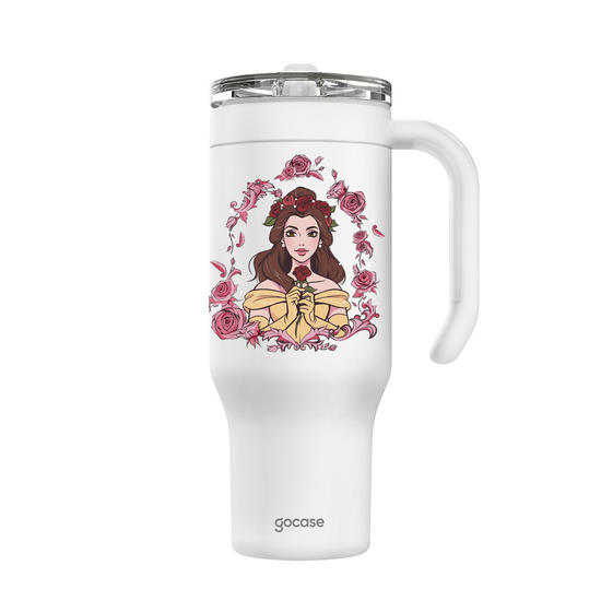 Copo Térmico Life + Ebook - Princesas - Delicate Belle