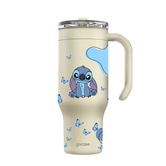 Copo Térmico Life + Ebook -  Lilo & Stitch - Butterfly