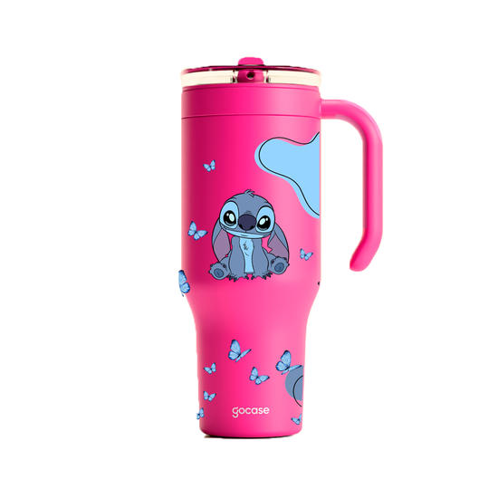 Copo Térmico Life + Ebook -  Lilo & Stitch - Butterfly