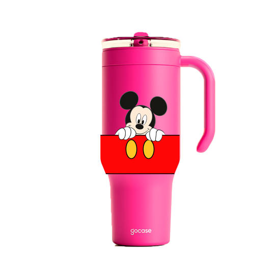 Copo Térmico Life + Ebook -  Mickey & Amigos - Mickey Bolsinho