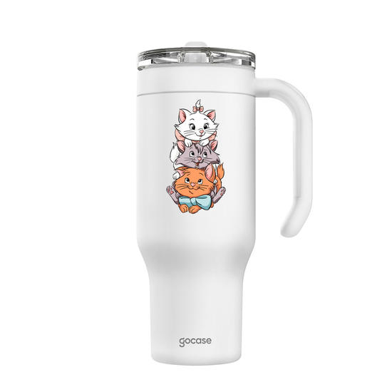 Copo Térmico Life + Ebook -  Marie - Aristogatas