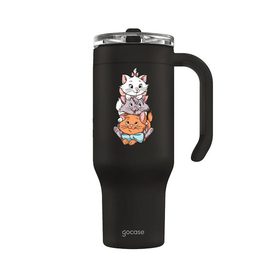 Copo Térmico Life + Ebook -  Marie - Aristogatas