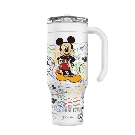 Copo Térmico Life + Ebook -  Mickey & Amigos - Mickey Passaporte