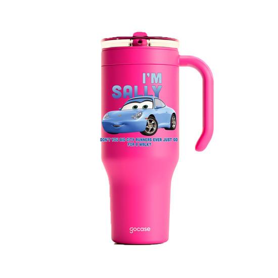Copo Térmico Life + Ebook -  Carros - Sally Love