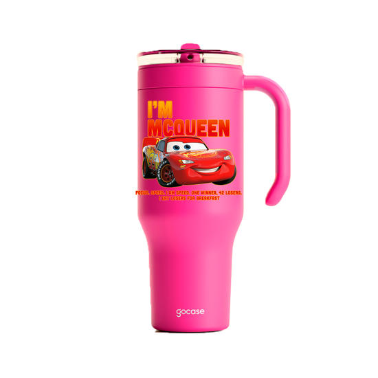 Copo Térmico Life + Ebook -  Carros - Mcqueen Love