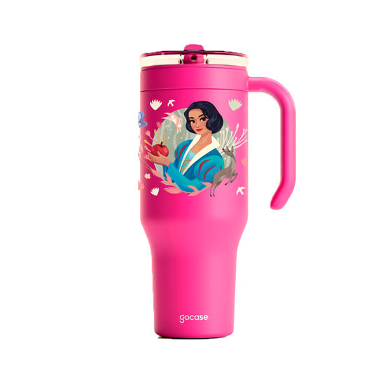 Copo Térmico Life + Ebook -  Branca de Neve - Floresta Encantada