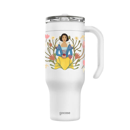 Copo Térmico Life + Ebook -  Branca de Neve - Era Uma Vez...