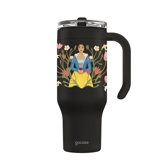 Copo Térmico Life + Ebook -  Branca de Neve - Era Uma Vez...