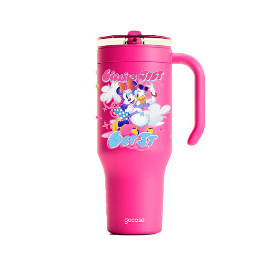 Copo Térmico Life + Ebook - Mickey & Amigos - Minnie e Margarida - Girlies