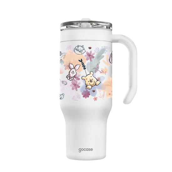 Copo Térmico Life + Ebook - Ursinho Pooh - Watercolor Nature