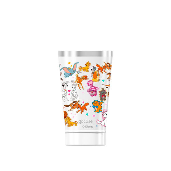 Copo Térmico + Ebook - Disney Pets Pattern 360º