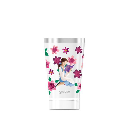 Copo Térmico + Ebook - Bela Adormecida - Floral e Princesas
