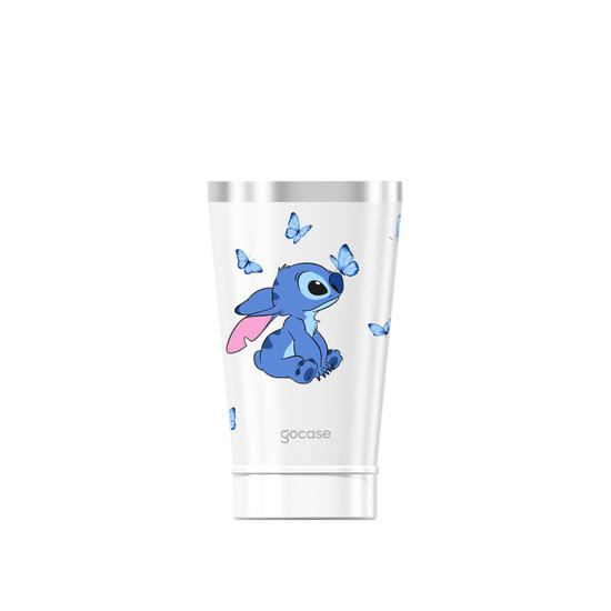 Copo Térmico -  Lilo & Stitch - Borboletas Cute