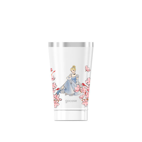 Copo Térmico + Ebook - Cinderela Classical Rose