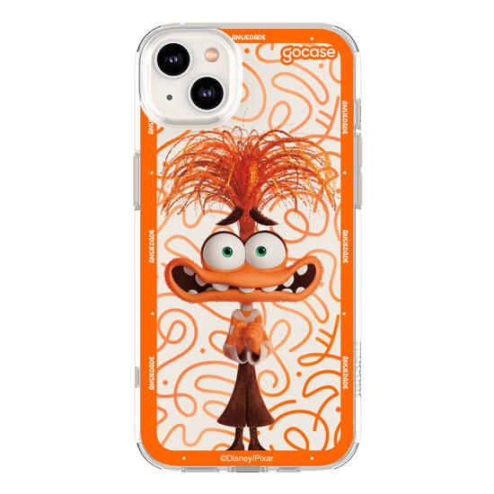 Capinha para celular  Divertidamente - Ansiedade Borda